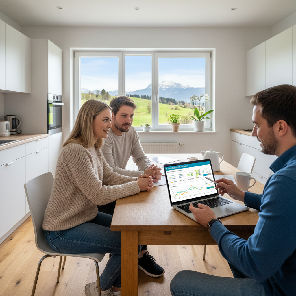 Photovoltaik-Module bei Sonnenschein