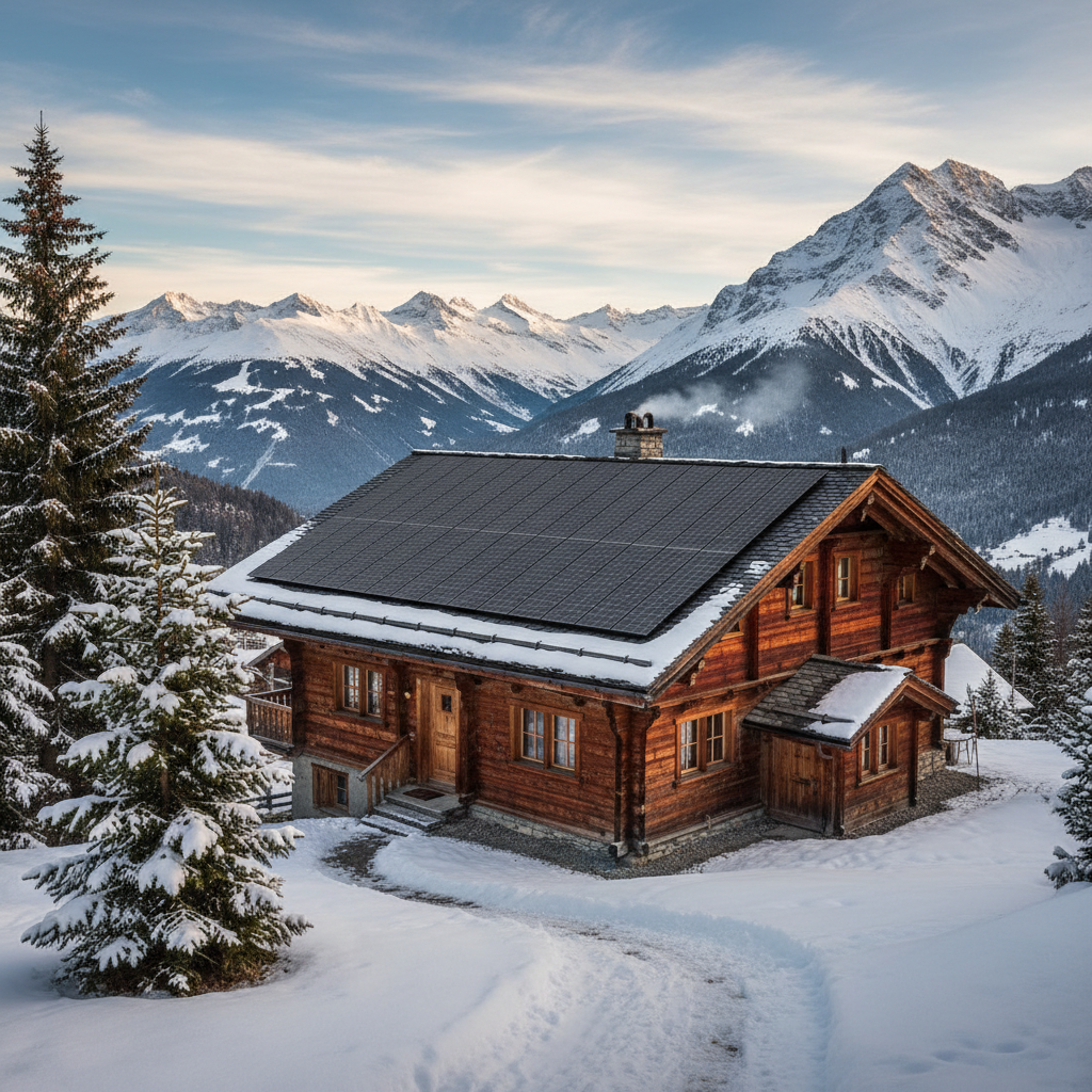 Photovoltaik-Module bei Sonnenschein